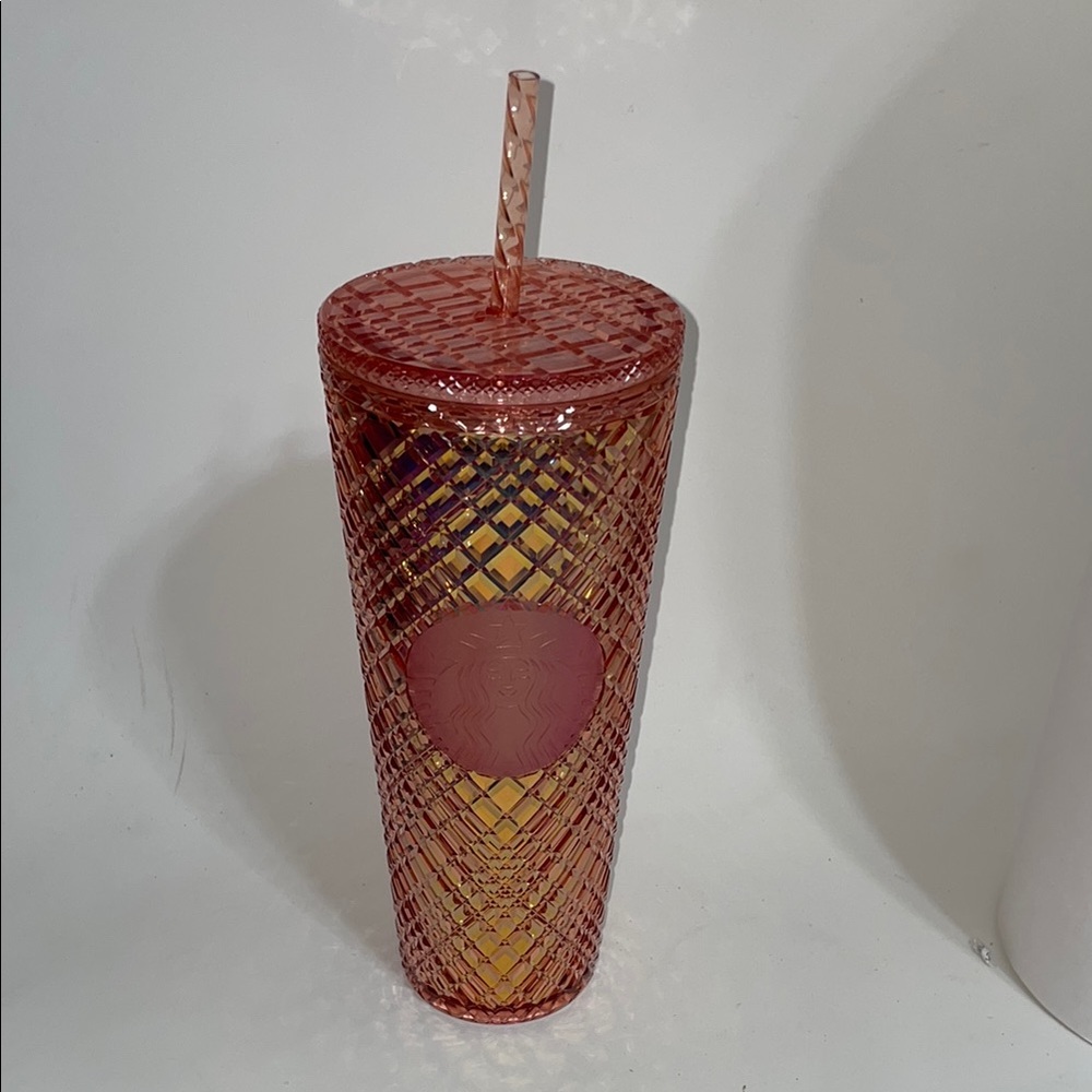 Starbucks iridescent Pink Textured Tumbler